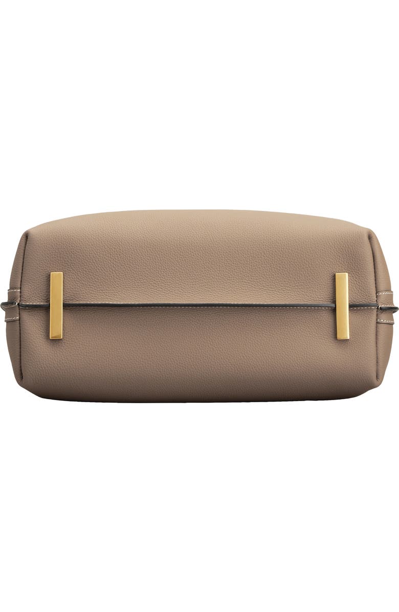 Tod's Small T Timeless Leather Top Handle Bag, Alternate, color, Creta Chiaro