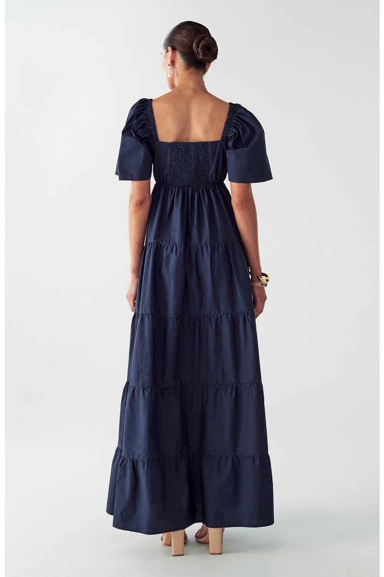 Zelda Tiered Dress, Alternate, color, Navy Blue