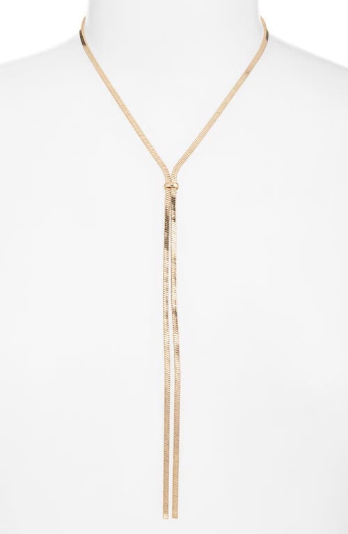 Nordstrom Flat Chain Y Necklace In Gold