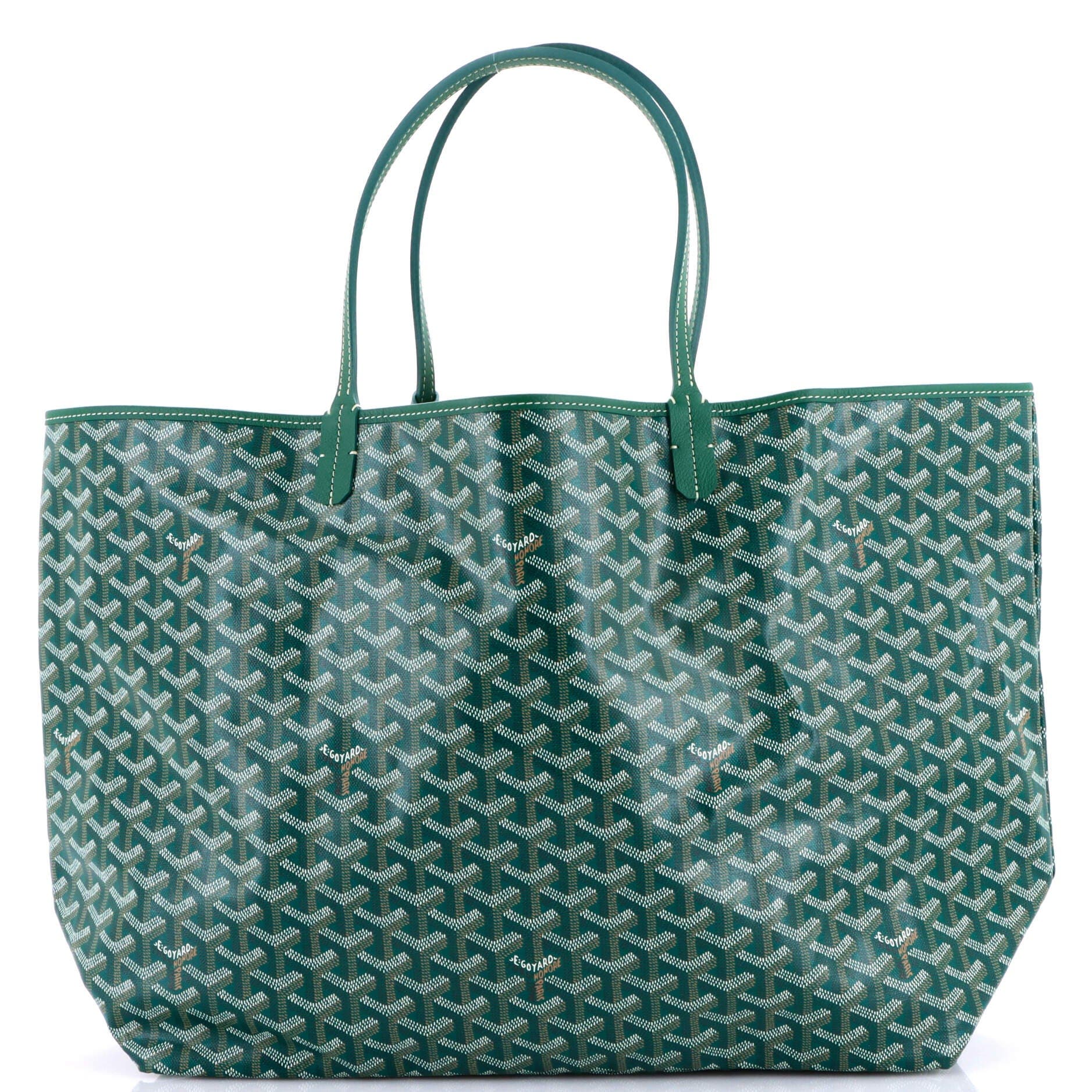 Pre-Owned Goyard Saint Louis Tote Coated Canvas GM, Main, color, Green
