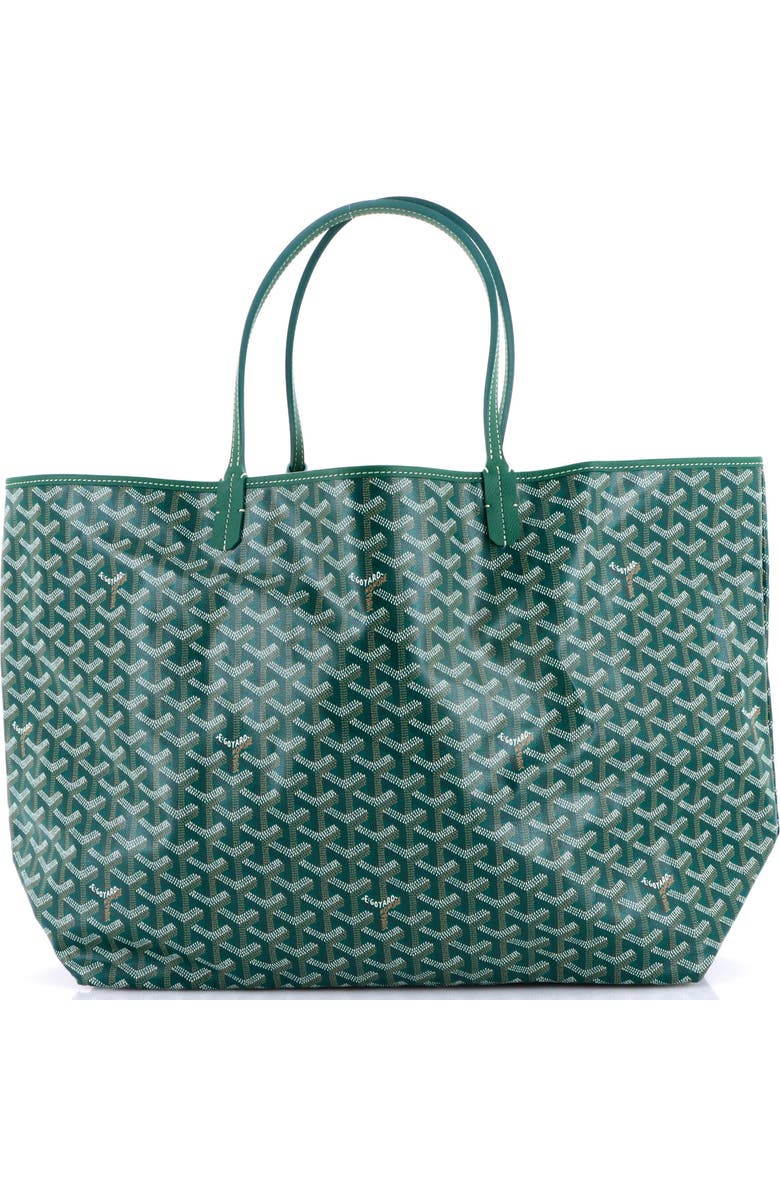 Pre-Owned Goyard Saint Louis Tote Coated Canvas GM, Main, color, Green