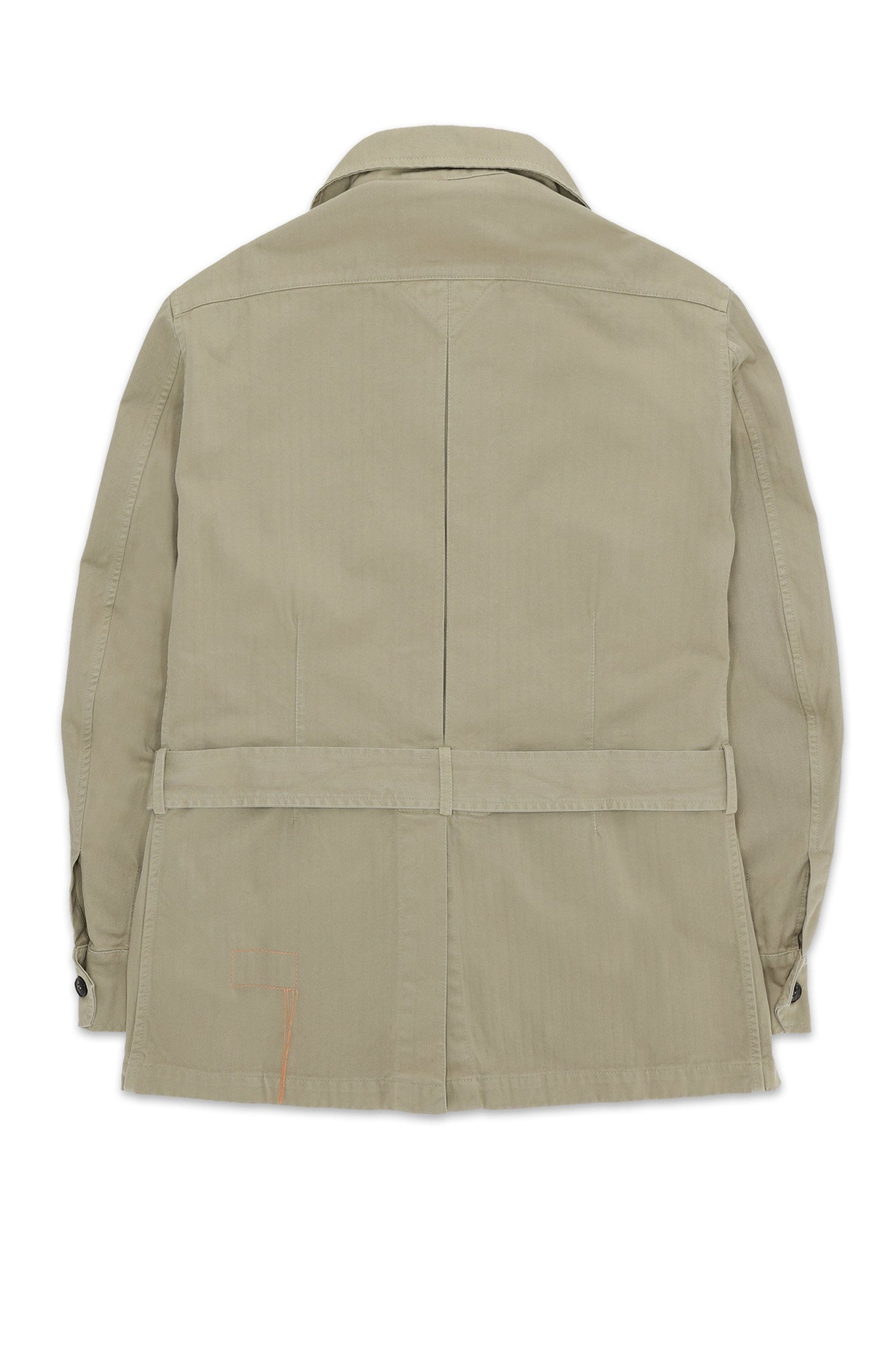Clint Herringbone Cotton Sahariana Jacket - image 4