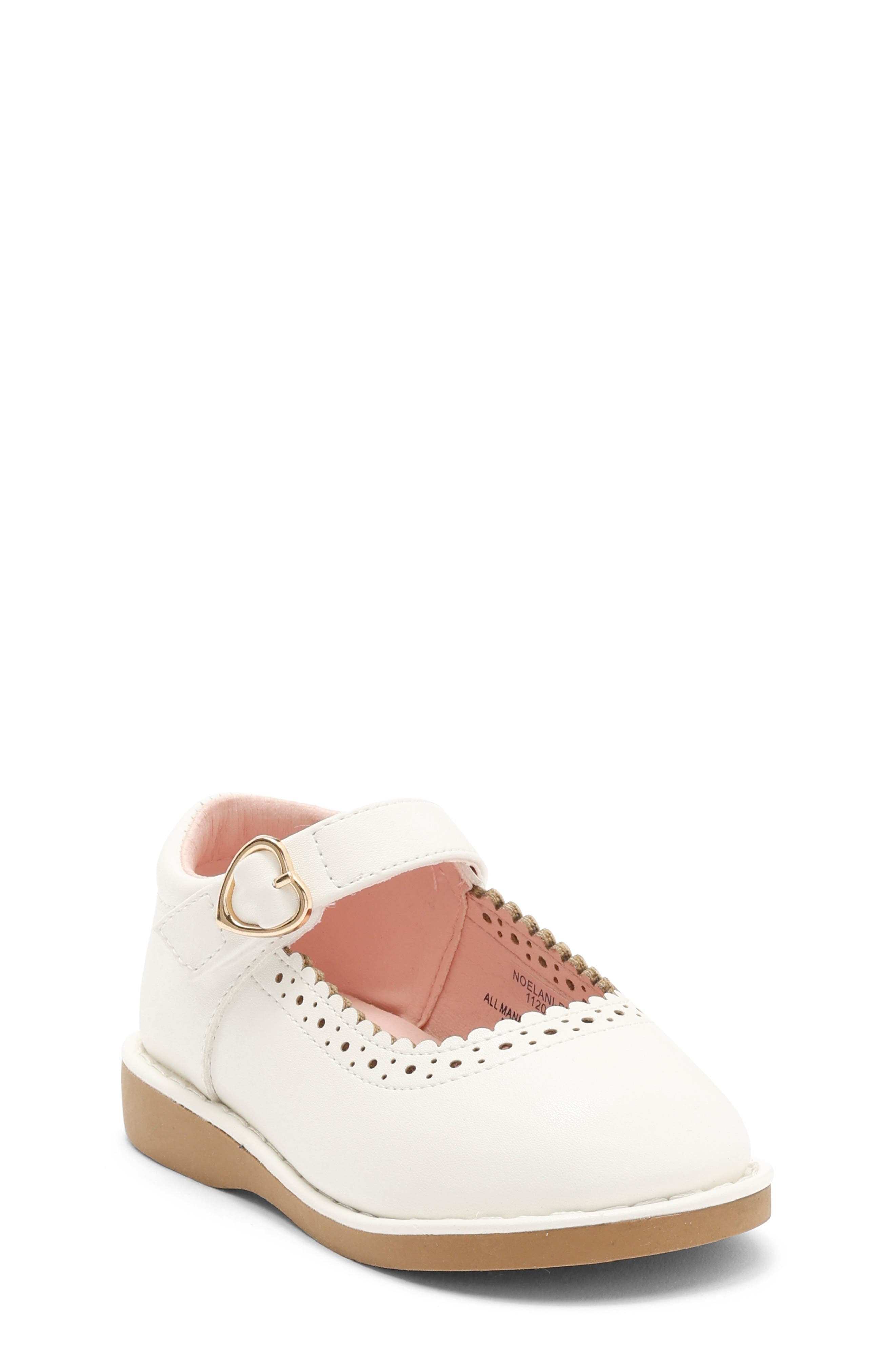 Nordstrom Kids' Elani Mary Jane Flat, Main, color, White