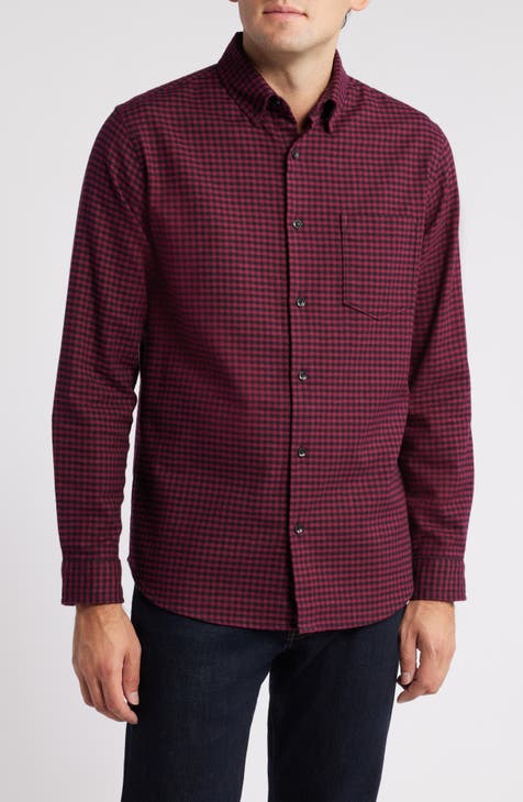 JON STAN NYC Red 2024 Flannel Button Down