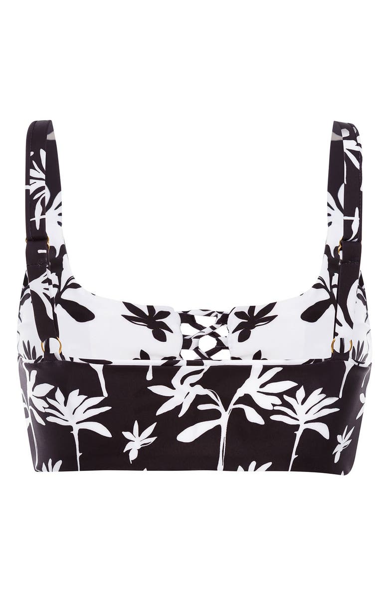 Cosita Linda Reversible Lace-Up Bikini Top, Alternate, color, Black