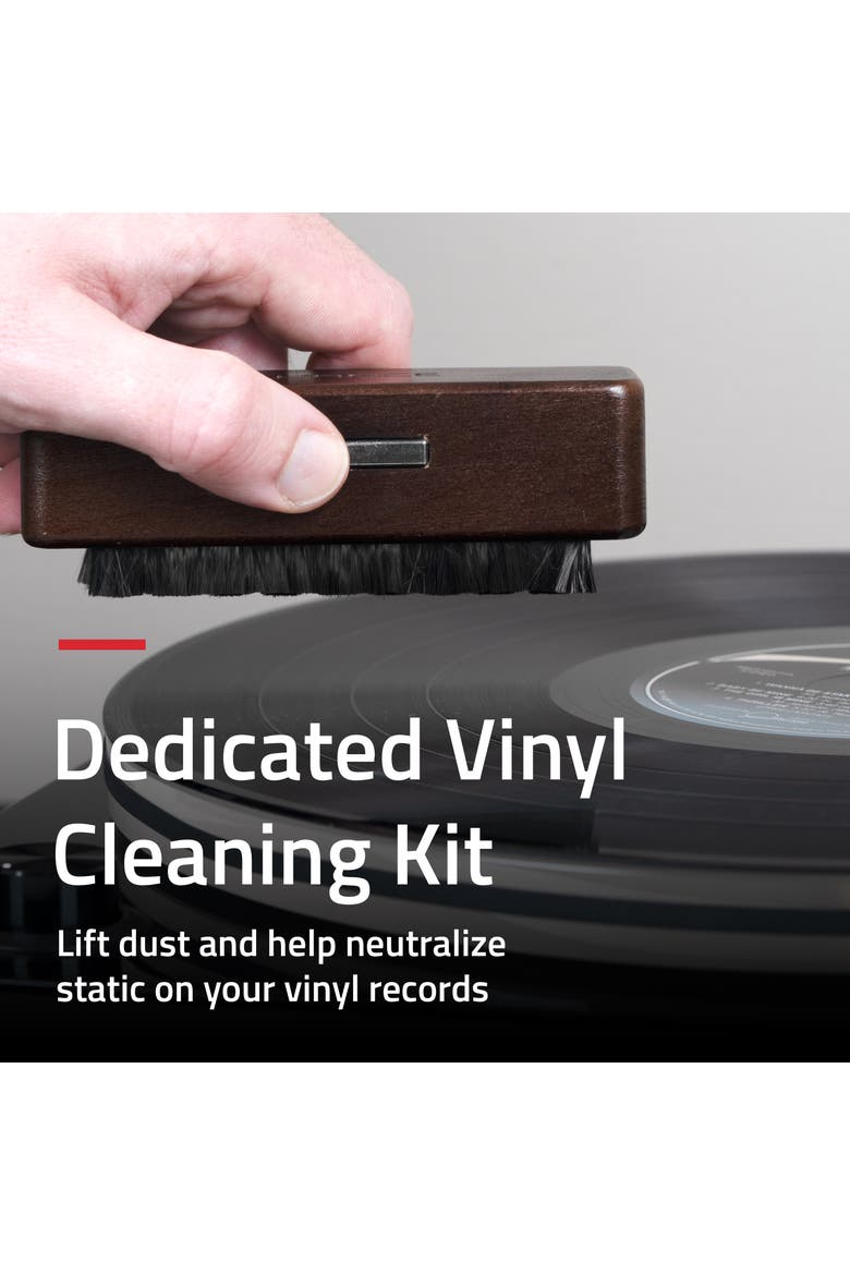 Vinyl Record Anti-Static Carbon Fiber Brush, Alternate, color, Natural Walnut