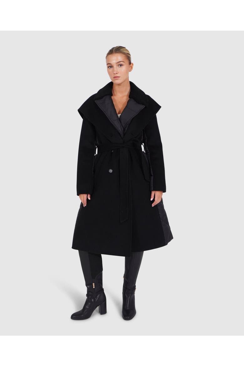 Walk Me Home Convertible Coat, Main, color, Black