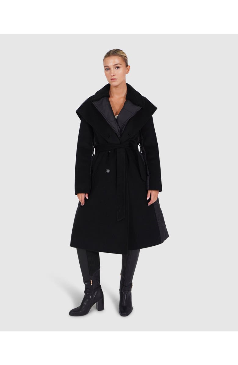 Belle & Bloom Walk Me Home Convertible Coat, Main, color, Black