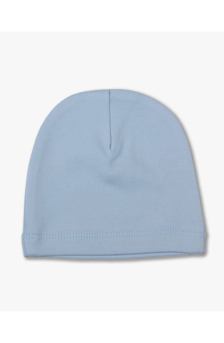 MiniMoi Abstract Spots Reversible Beanie, Alternate, color, Blue Multi