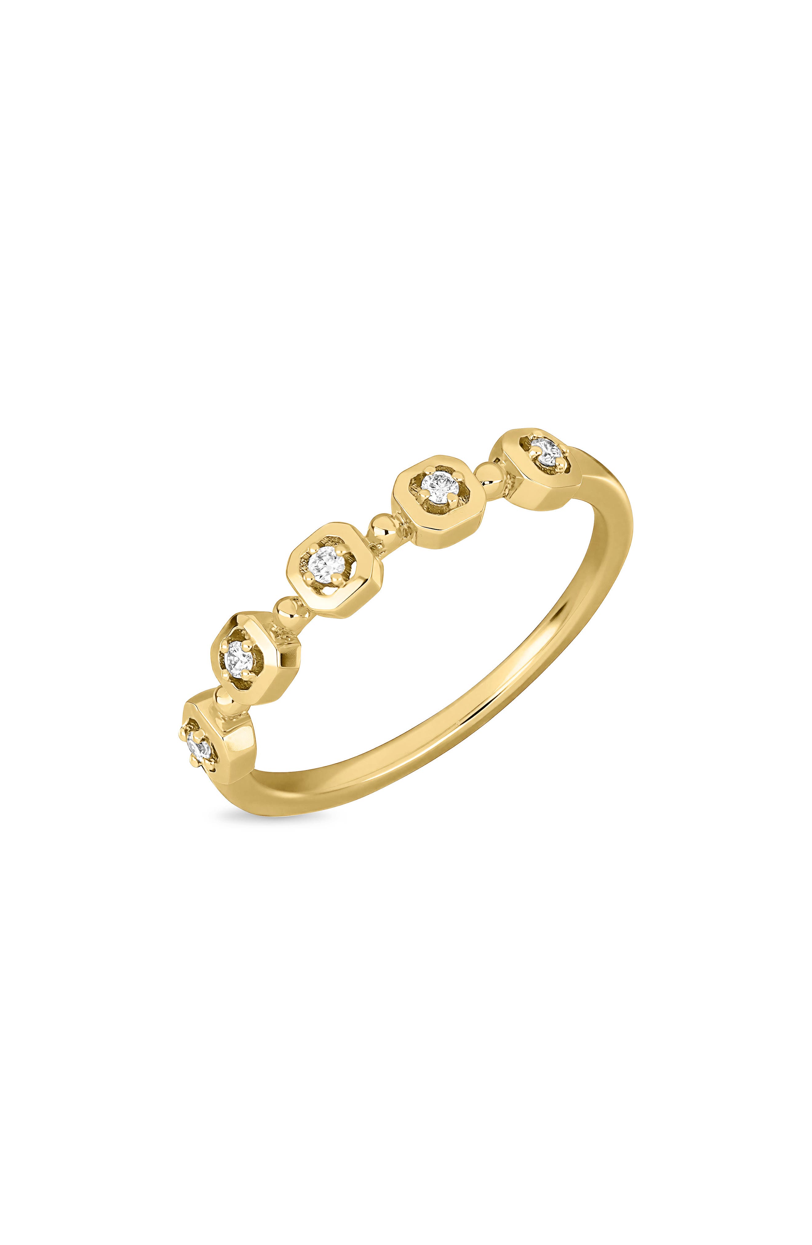 Maya 18k Gold Diamond Stackable Ring