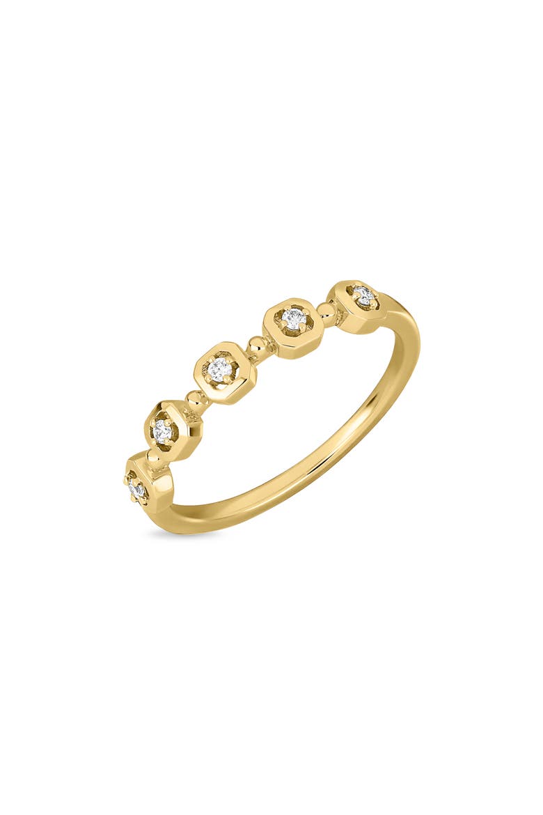 Maya 18k Gold Diamond Stackable Ring, Main, color, 18KY