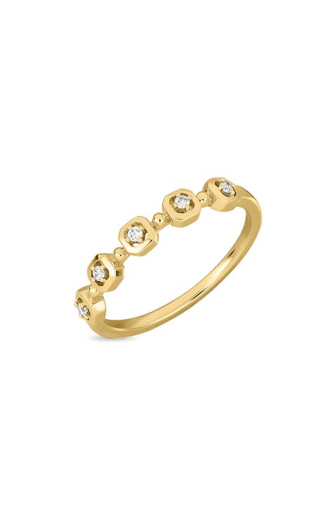 Maya 18k Gold Diamond Stackable Ring