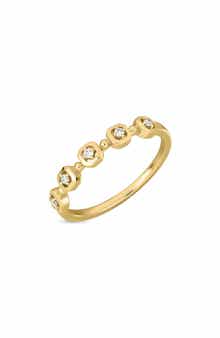 Maya 18k Gold Diamond Stackable Ring