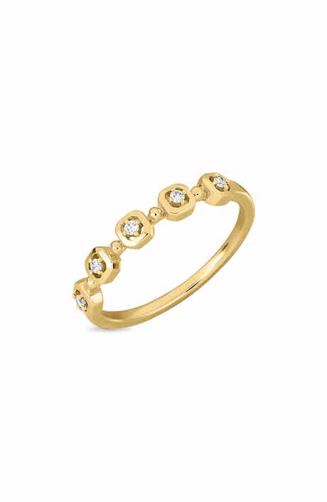 Maya 18k Gold Diamond Stackable Ring