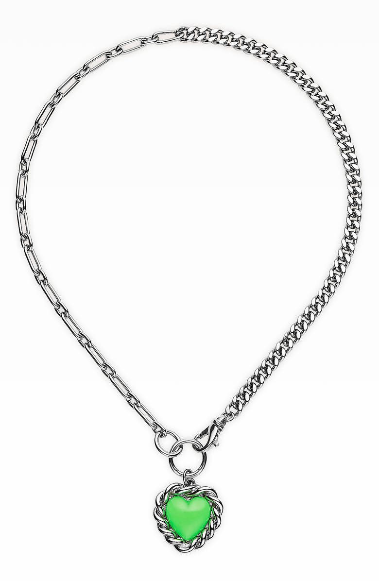 SafSafu Miss Limelight Single Drop Necklace, Main, color,