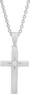 Lily Nily Kids' Cubic Zirconia Cross Pendant Necklace