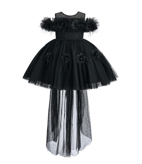 Feather Bow Dress (Toddler, Little Kid & Big Kid)