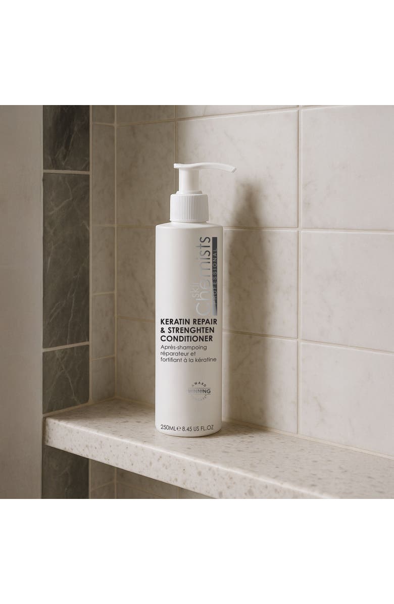 SKINCHEMISTS Keratin Repair & Strengthen Conditioner 250ml, Alternate, color, White