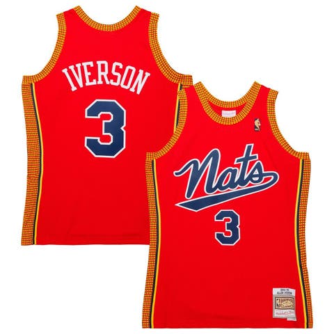 Men's Mitchell & Ness Allen Iverson Red Philadelphia 76ers  2004/05 Hardwood Classics Swingman Jersey