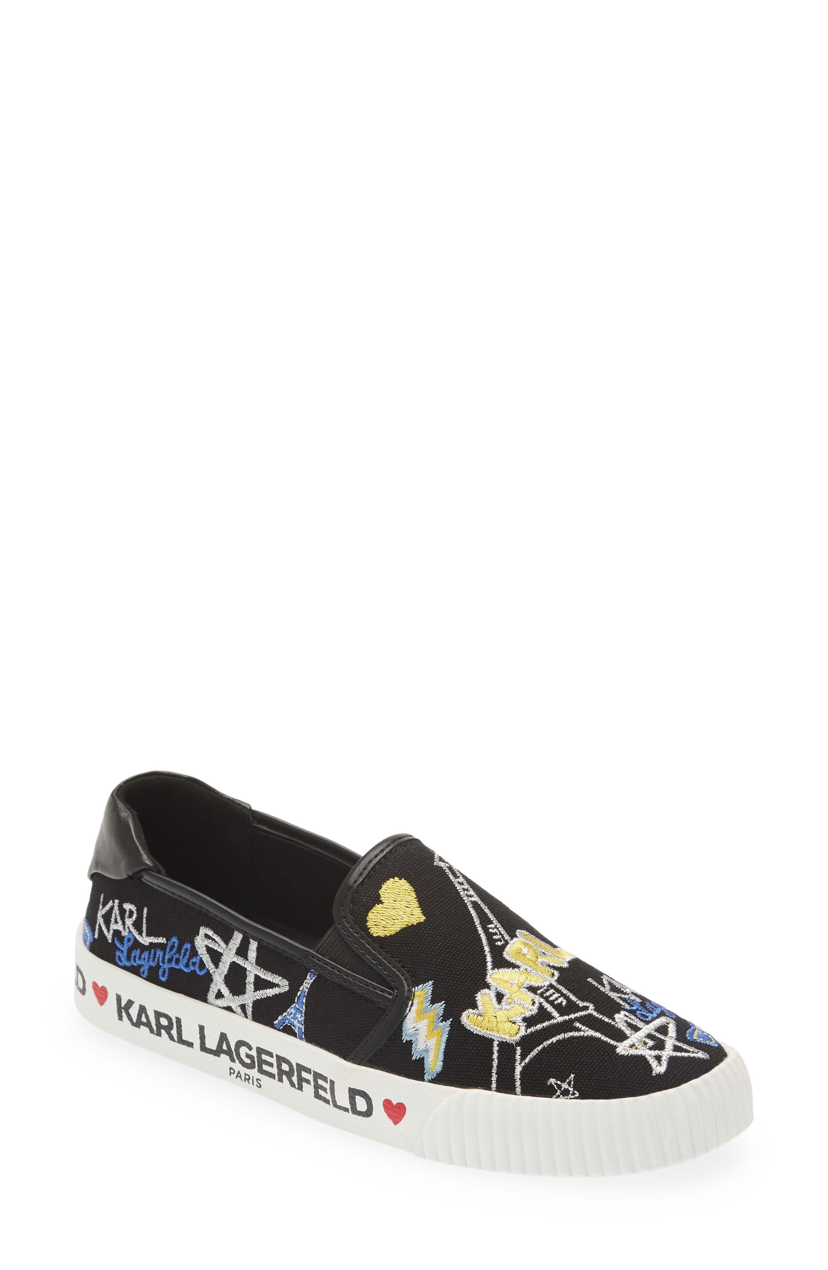KARL LAGERFELD PARIS Jazlyn Slip-On Sneaker, Main, color, 