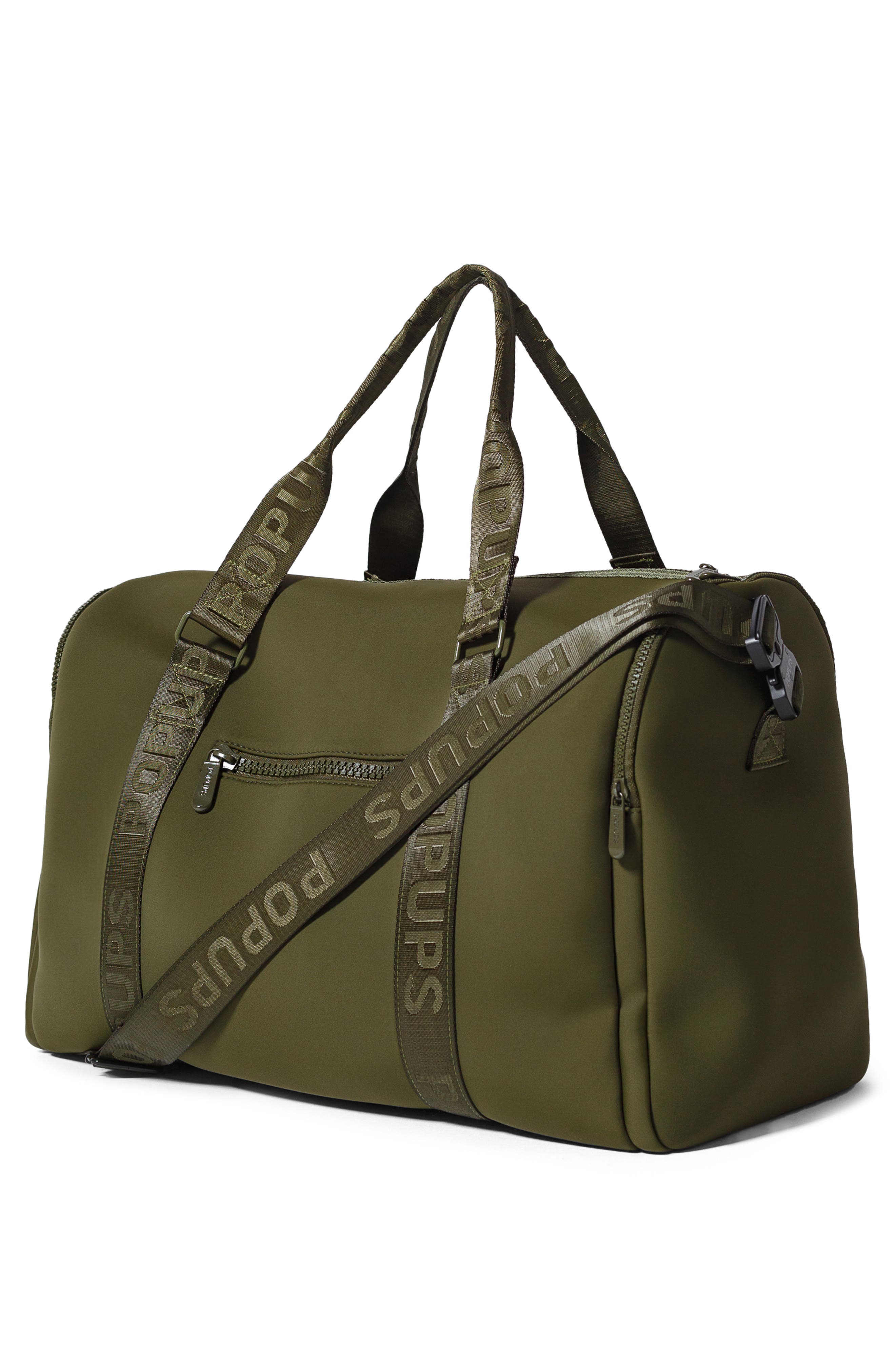 Weekend Neoprene Duffel Bag, Alternate, color, GREEN
