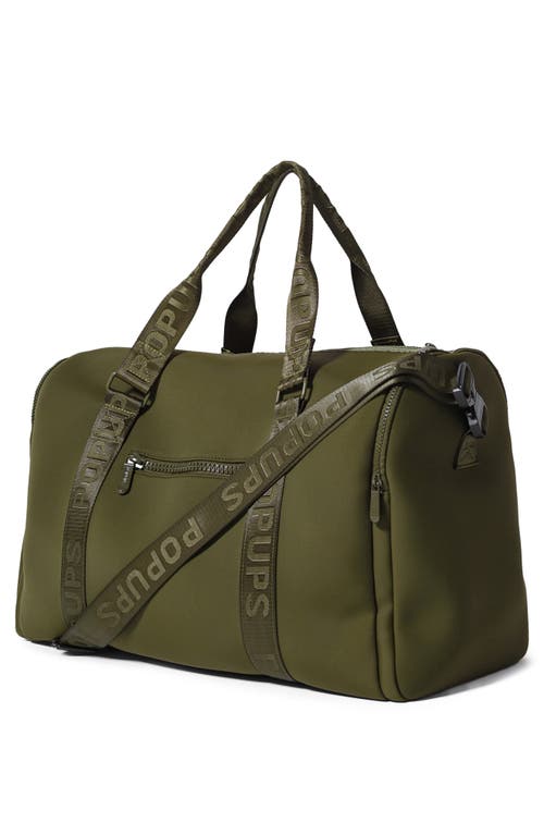 Pop Ups Brand Weekend Neoprene Duffel Bag In Green
