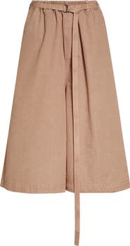 Marni Belted Cotton Twill Culottes