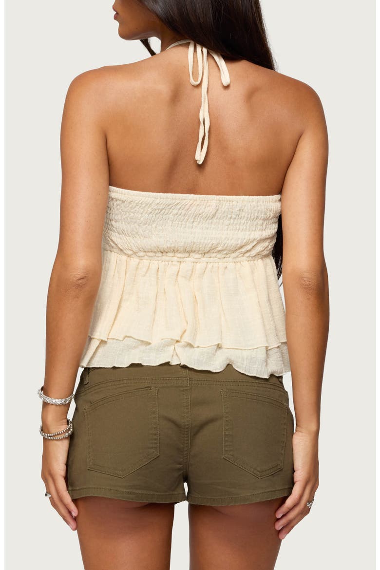 Layered Cotton Babydoll Camisole, Alternate, color, CREAM