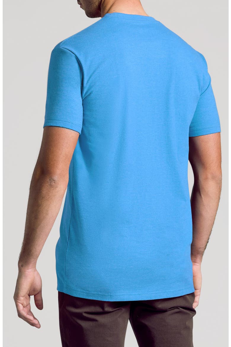 Short Sleeve Crewneck T-Shirt, Alternate, color, DARK HEATHER BAHAMA BLUE