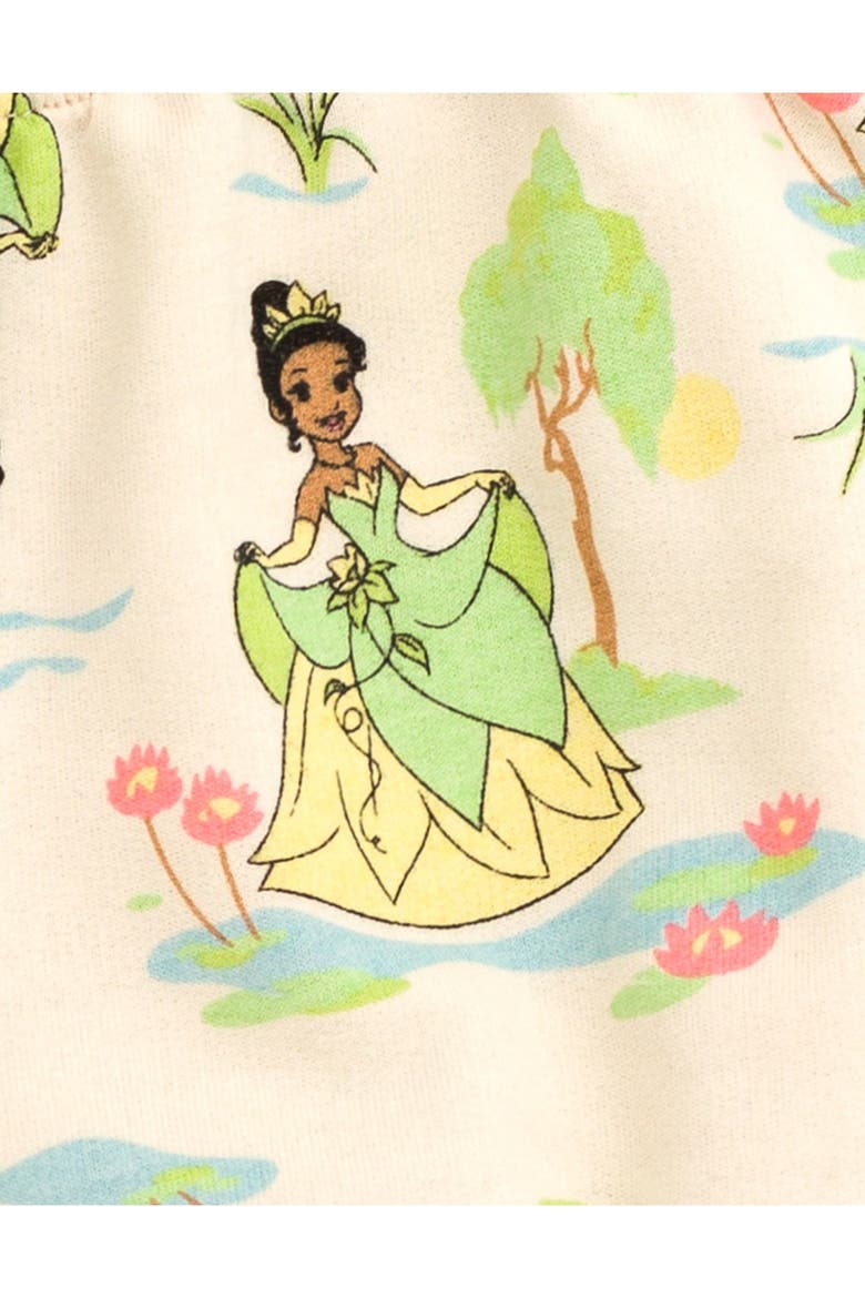 Princess Bodysuit and Shorts Set, Alternate, color, Tiana Light Green
