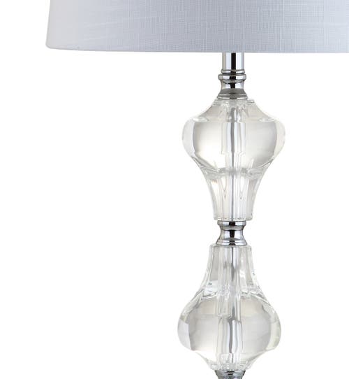 Jonathan Y Riley Crystal Led Table Lamp In Clear