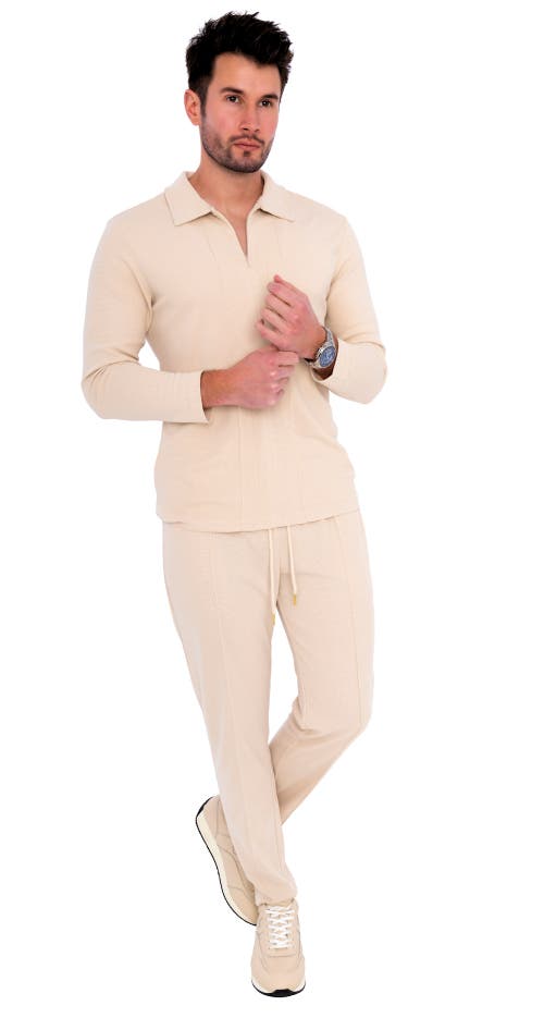 Dai Moda Norman Pintuck Knit Drawstring Pant