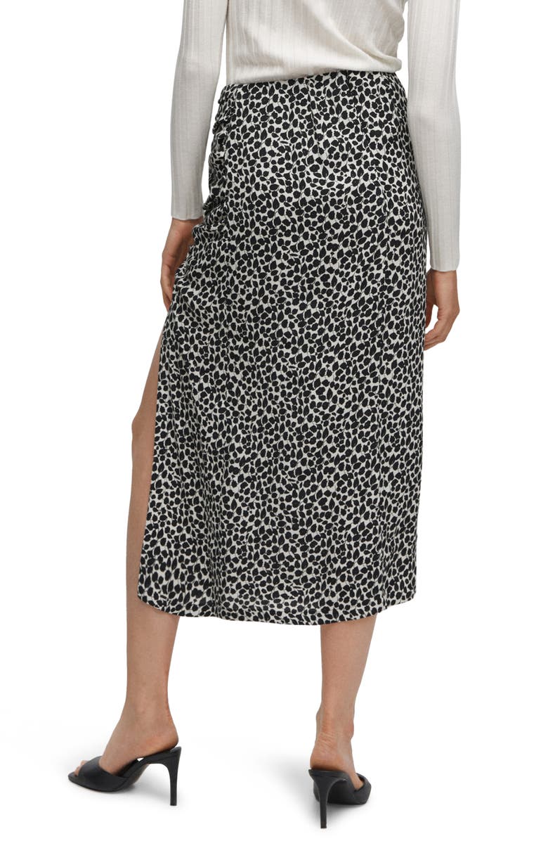 MANGO Print Faux Wrap Midi Skirt, Alternate, color, 