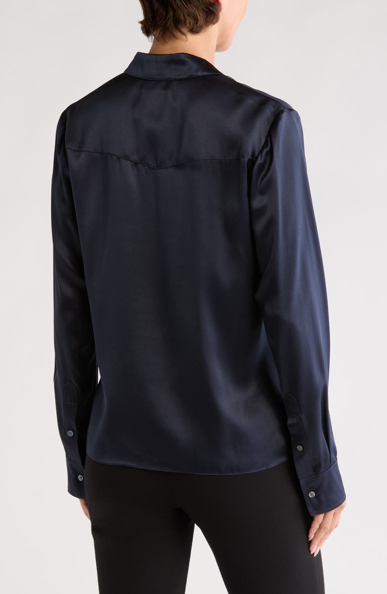 TWP Slim Fit Silk Shirt, Alternate, color, 