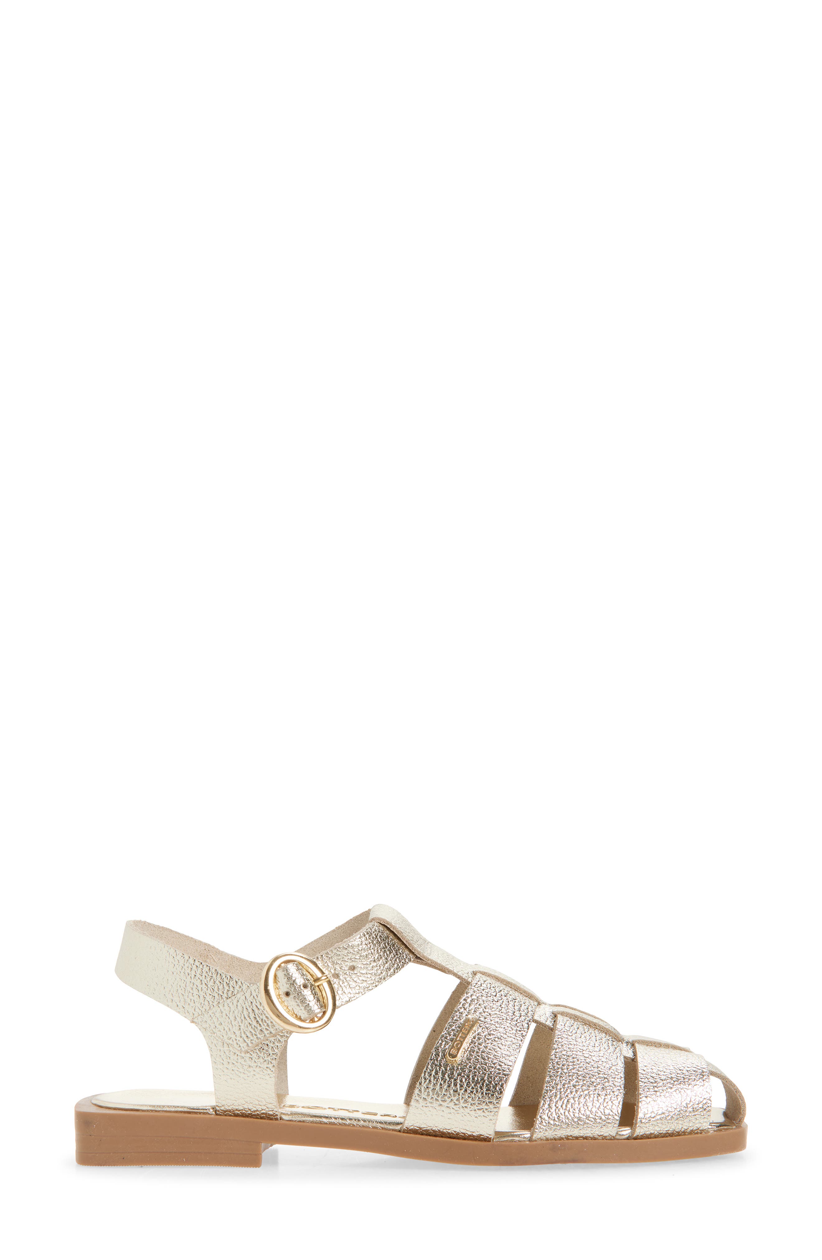 Bottero Botfisher Ankle Strap Fisherman Sandal, Alternate, color, Dourado 22