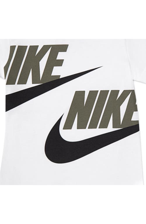 Nike Logo Tee & Cargo Shorts 2-piece Set In Medium Olive