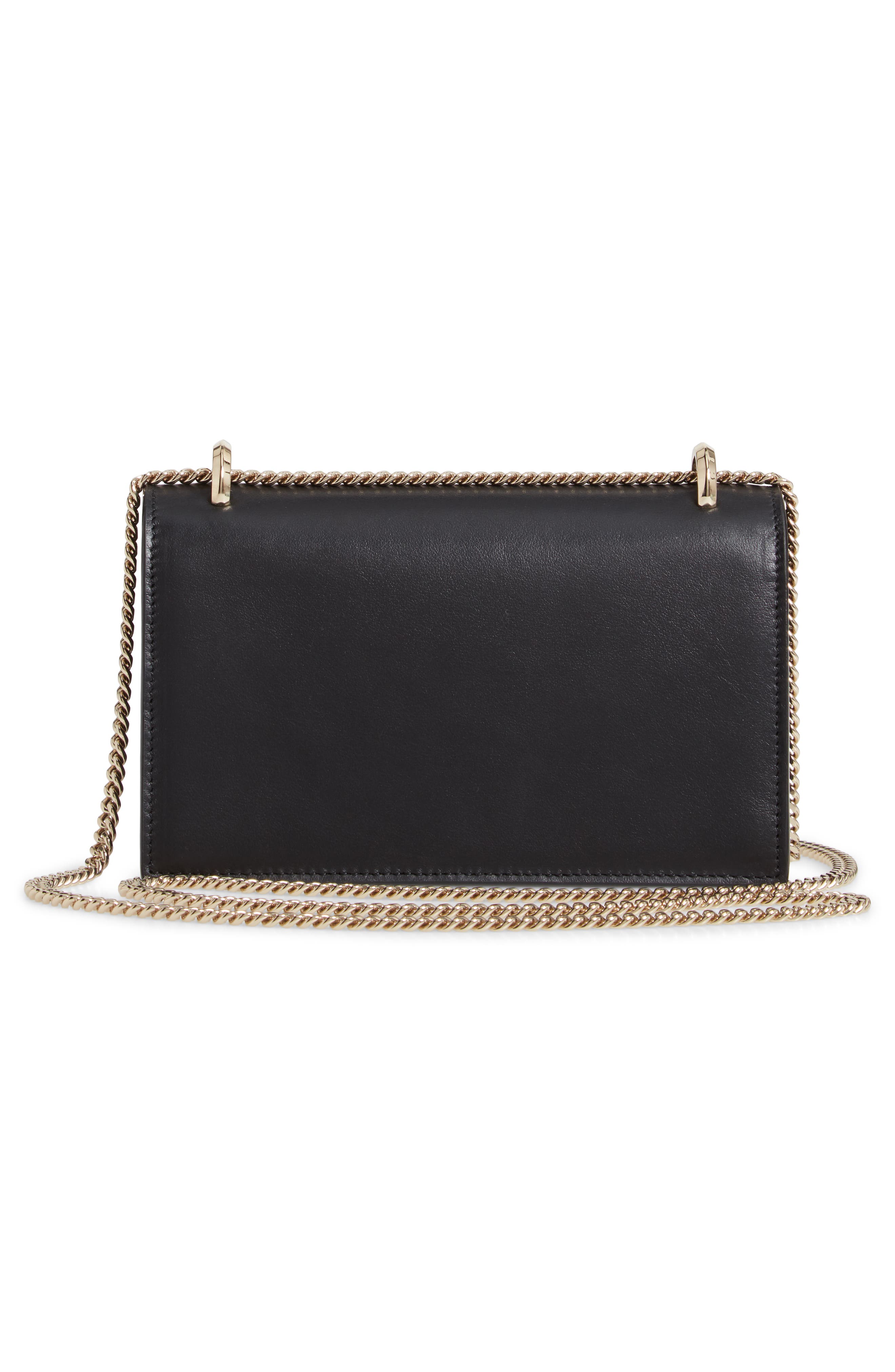 Jimmy Choo Paris Leather Shoulder Bag, Alternate, color, 