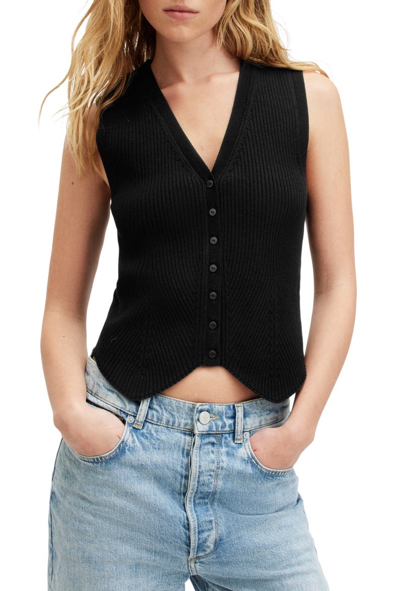 Cruz Rib Vest, Main, color, BLACK