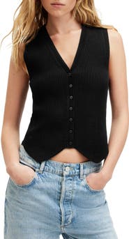 AllSaints Cruz Rib Vest