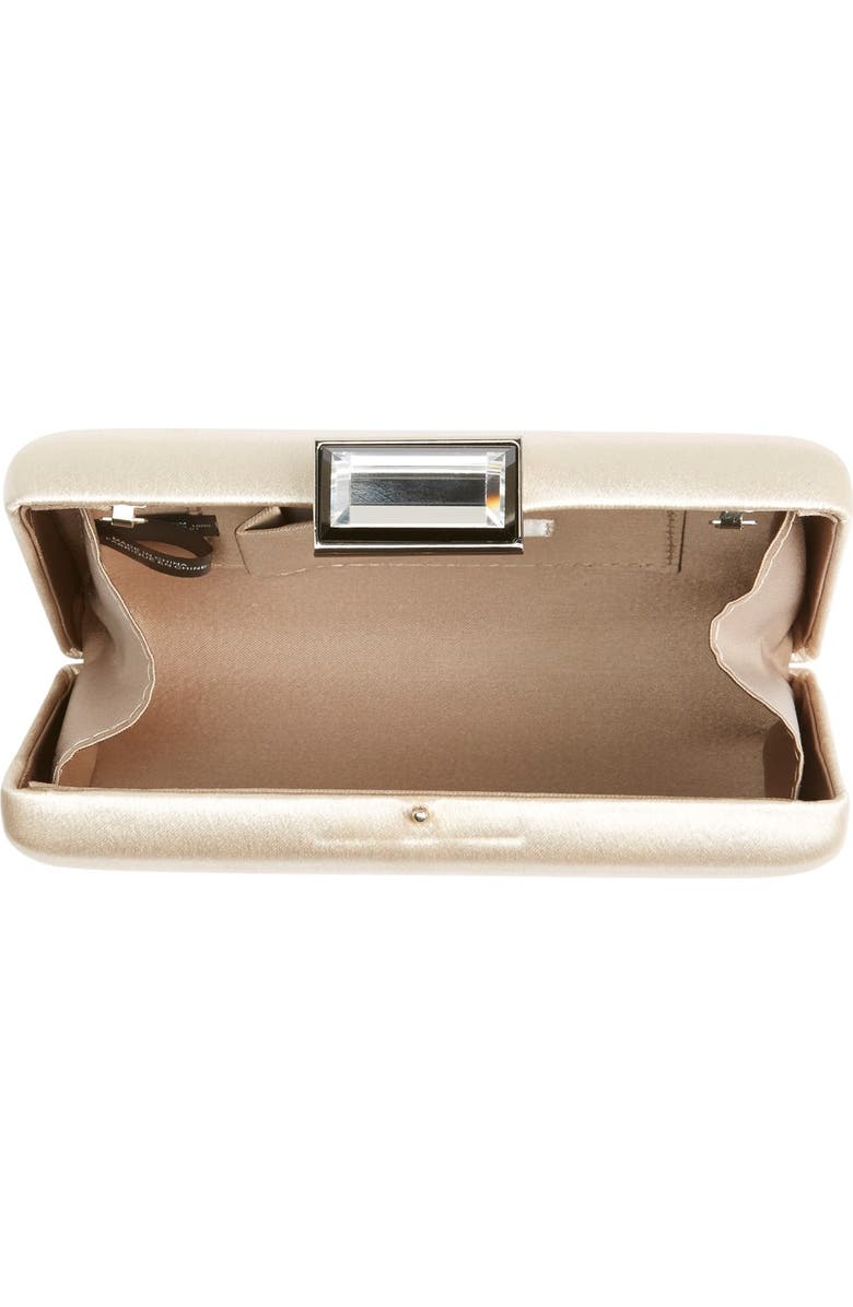 Glint 'Gioiello' Satin Clutch, Alternate, color,
