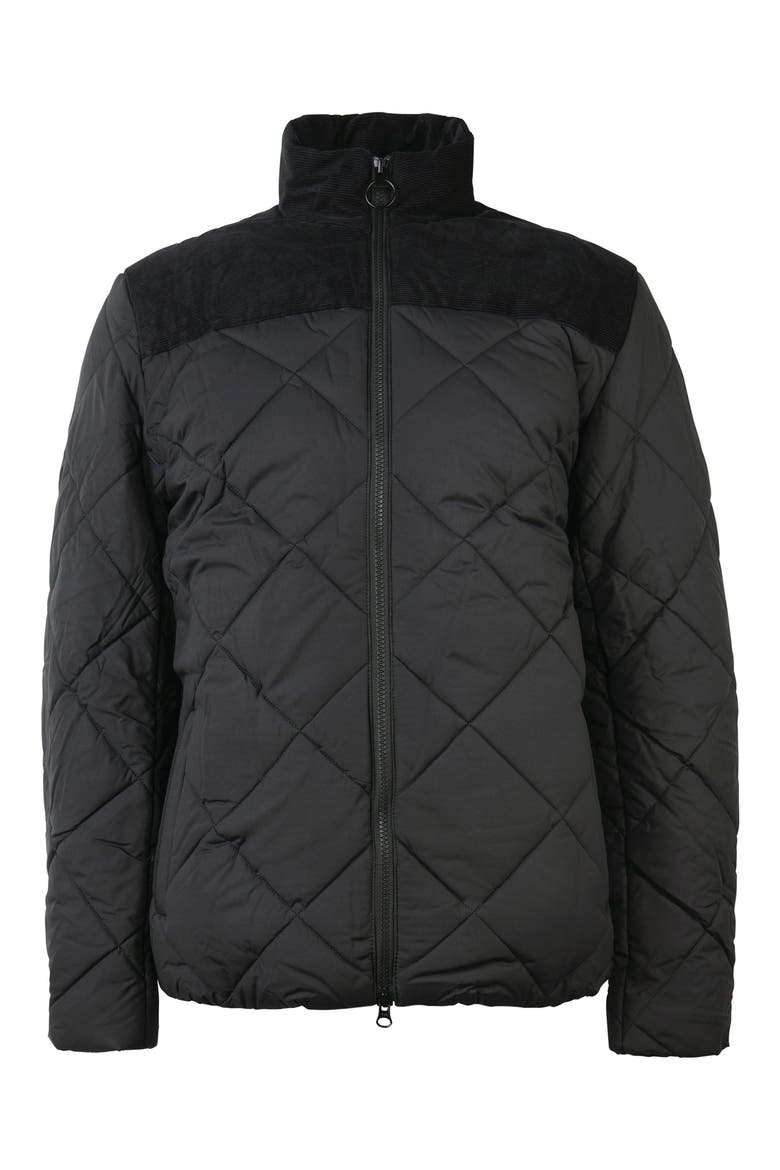Elmwood Quilted Jacket, Alternate, color, BLACK