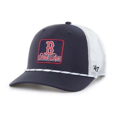 Men's '47 Navy/White Boston Red Sox Scratch Adjustable Trucker Hat