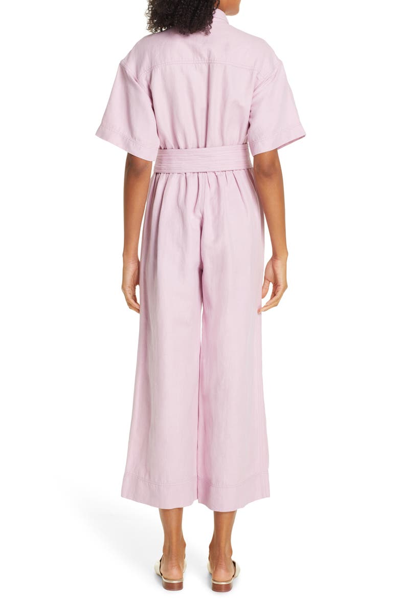 Baleare Twill Jumpsuit, Alternate, color, LILAC