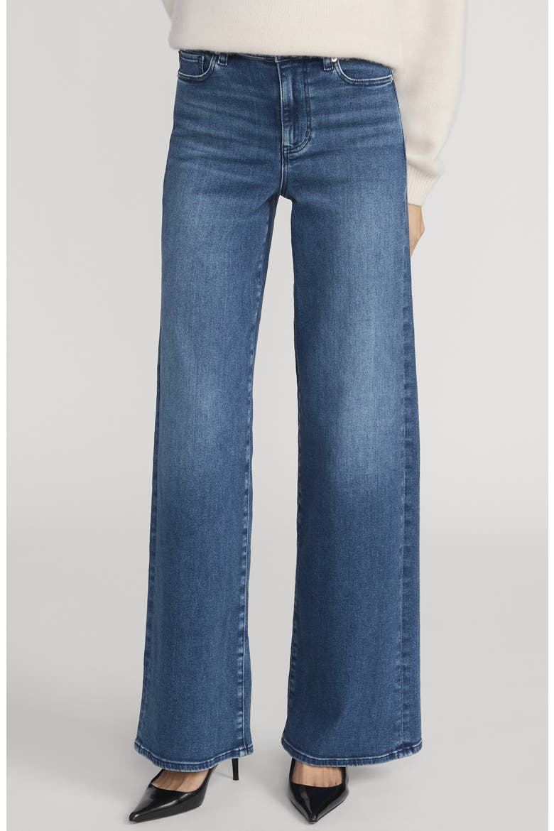 Le Slim Palazzo High Waist Wide Leg Jeans, Main, color, REIGN