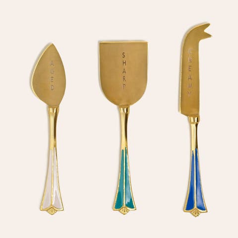 Tanda Steel Cheese Service Set of 3 Entertaining Essential