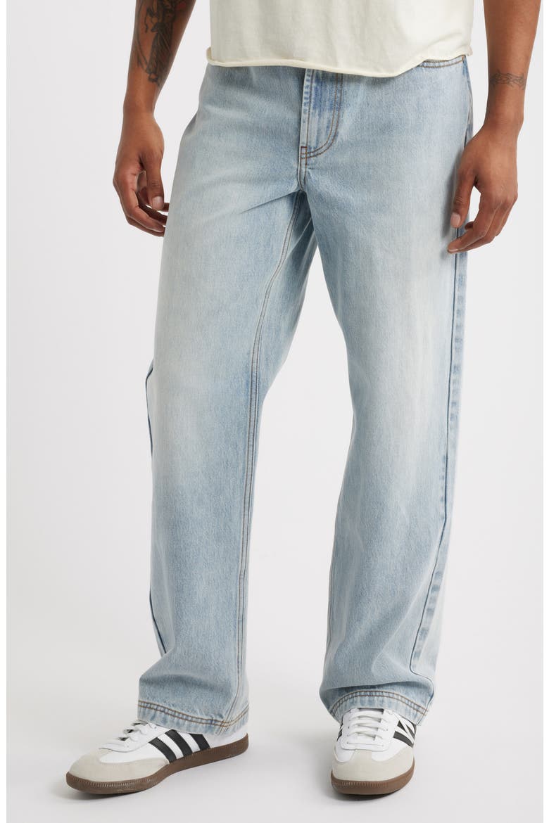Straight Leg Jeans, Main, color, PALE BLUE