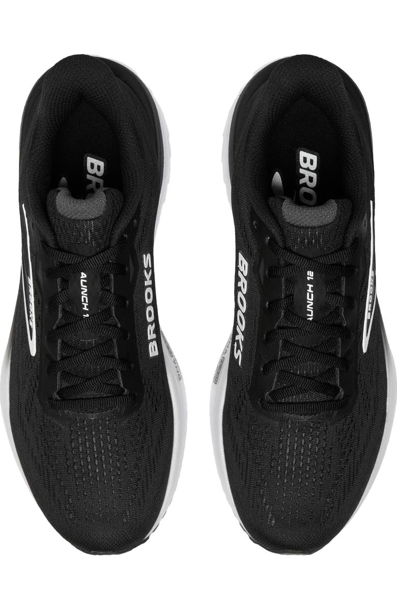 Brooks Launch 12 Running Sneaker, Alternate, color, Black/ Grey/ White