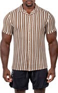 Maceoo Marthy Knit Short Sleeve Button-Up Shirt