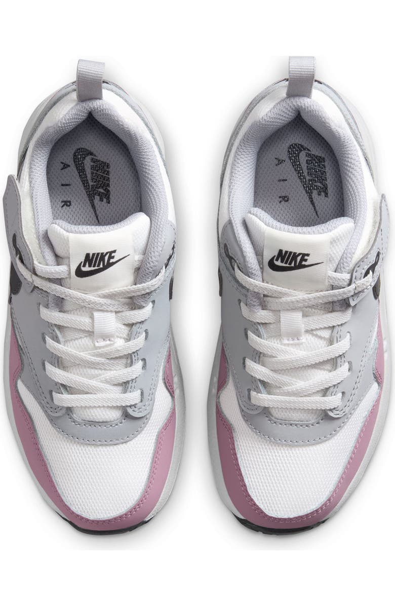 Nike Kids' Air Max 1 EasyOn Sneaker, Alternate, color, White/ Dark Grey/ Wolf Grey