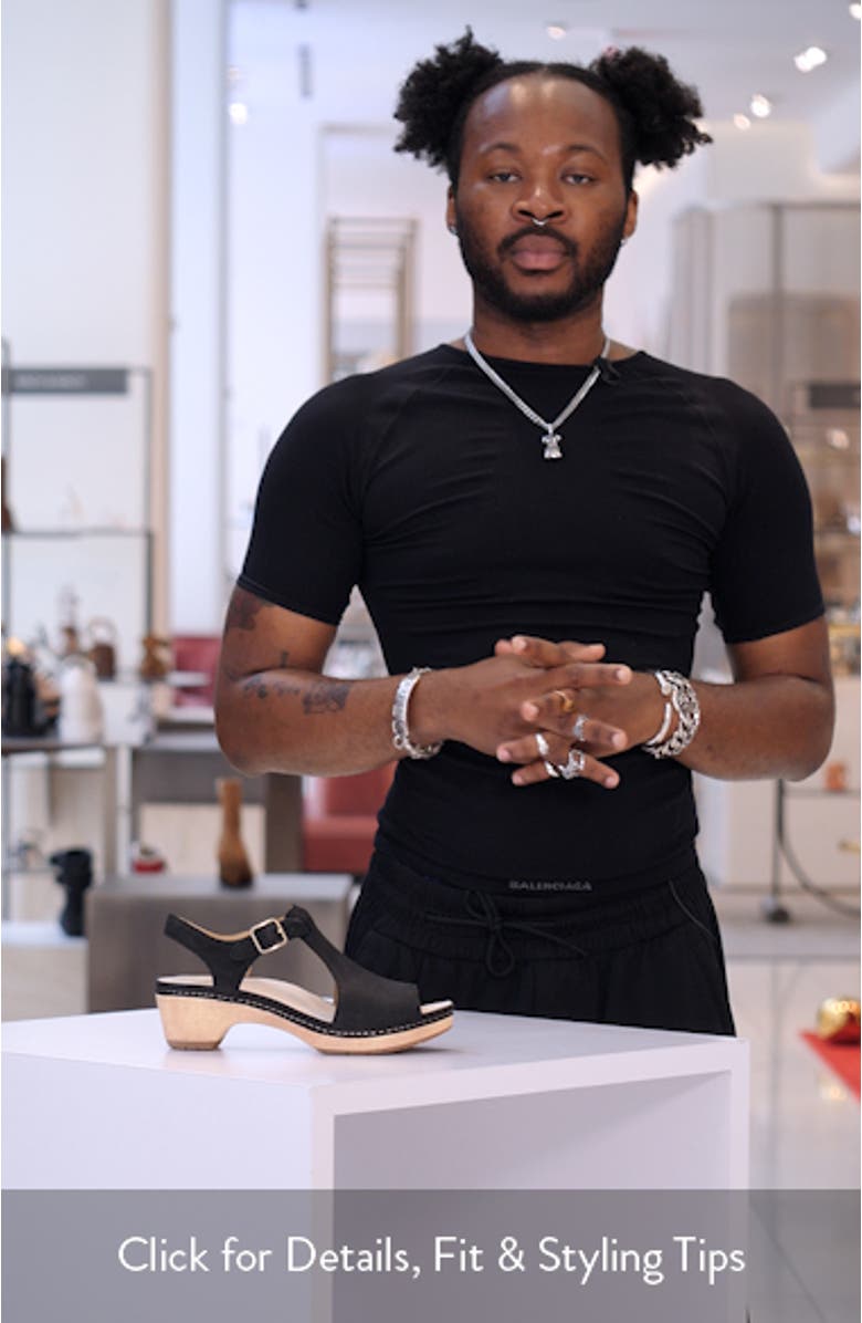 Laverne Ankle Strap Peep Toe Platform Sandal, sales video thumbnail